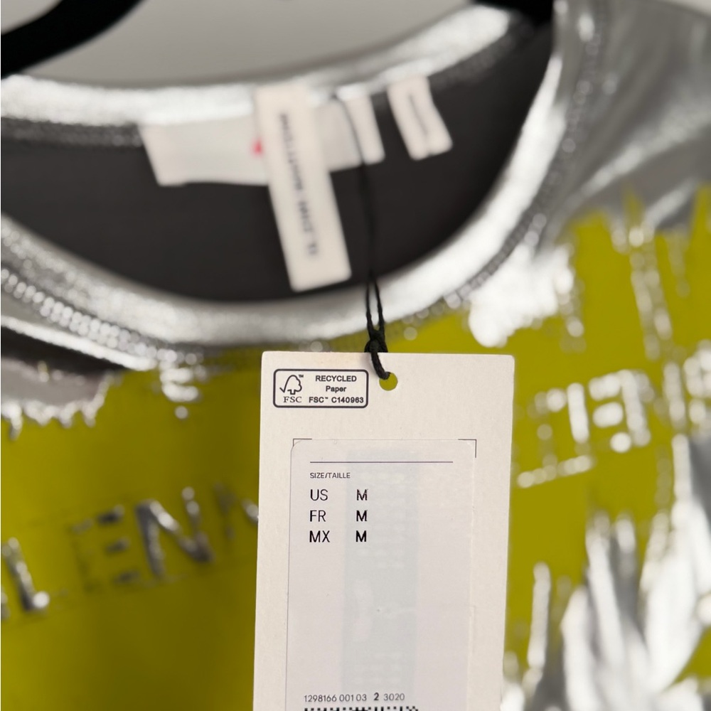 GLENN MARTENS H&M Silver and Yellow Graphic Tee - Picture 3 of 6